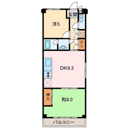 第６水野マンションの物件間取画像